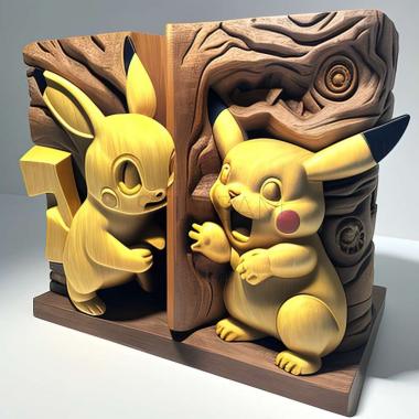 3D model Bound For Trouble Pikachu VS Nyarth (STL)